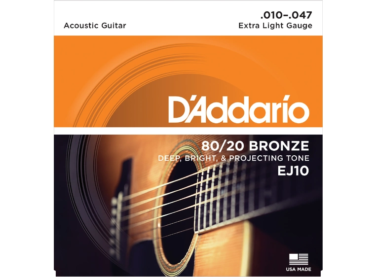 D'Addario EJ10 Bronze 80/20 (010-047) 